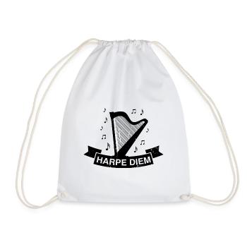 Conceptions de joueurs de harpe pour les conceptions de joueurs de harpe - Sac de sport léger - blanc - Devant
