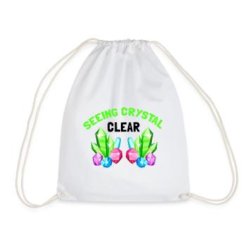 Rock Research and Quartz Rock Design - Drawstring Bag - white - Front
