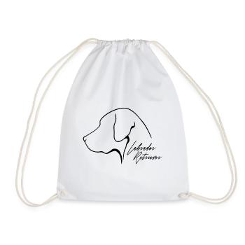 LABRADOR RETRIEVER Profile Dogs Wilsigns Labbi Lab - Drawstring Bag - white - Front