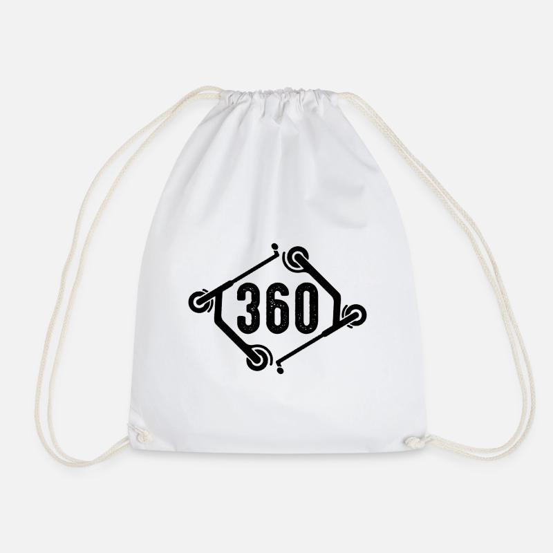 360 Stuntscooter Stunt Roller - Turnbeutel - Weiß