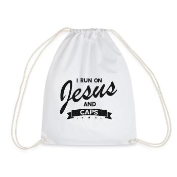 Dental technician for orthodontics and dental laboratory - Drawstring Bag - white - Front