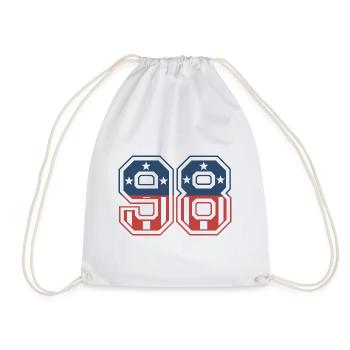 Nummer 98 USA - Turnbeutel - Weiß - Vorne