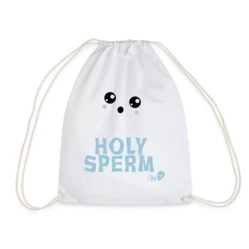 Holy sperm - Drawstring Bag - white - Front