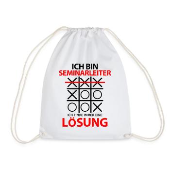 Seminarleiter Danke Abschied Geschenkidee Spruch - Turnbeutel - Weiß - Vorne