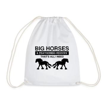 Conception Clydesdale pour clydesdale Riders - Sac de sport léger - blanc - Devant