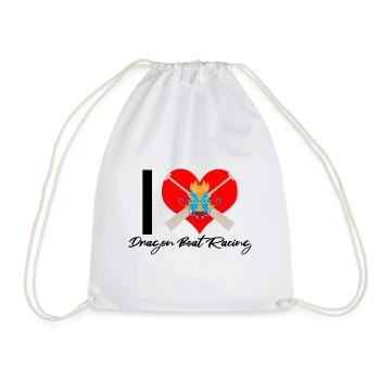 Chinese Boat Race for Dragon Boat Trainers - Drawstring Bag - white - Front