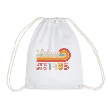 1985 Birthday Born in 1985 - Drawstring Bag - white - Front