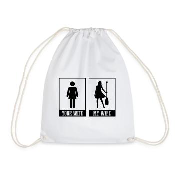 Dragon Boat Racing Theme for Dragon Boating - Drawstring Bag - white - Front