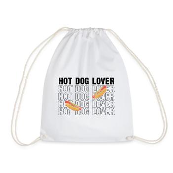 Hot Dog Saucisse Amour Hot dog fast food - Sac de sport léger - blanc - Devant