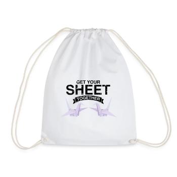 Design coloré Kirigami Origami - Sac de sport léger - blanc - Devant