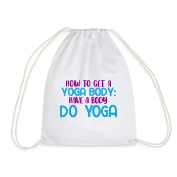Yogalehrer Spruch Für Yogi Yoga - Turnbeutel - Weiß - Vorne