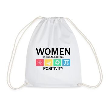 Professorin Steminist Designs für Equality Stem - Turnbeutel - Weiß - Vorne