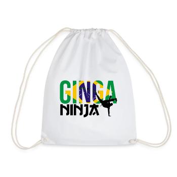 Ginga Capoeira pour les arts martiaux brésiliens - Sac de sport léger - blanc - Devant