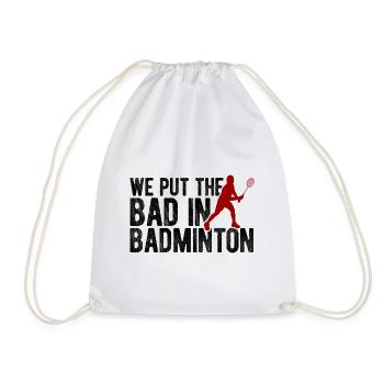 Badminton - Turnbeutel - Weiß - Vorne