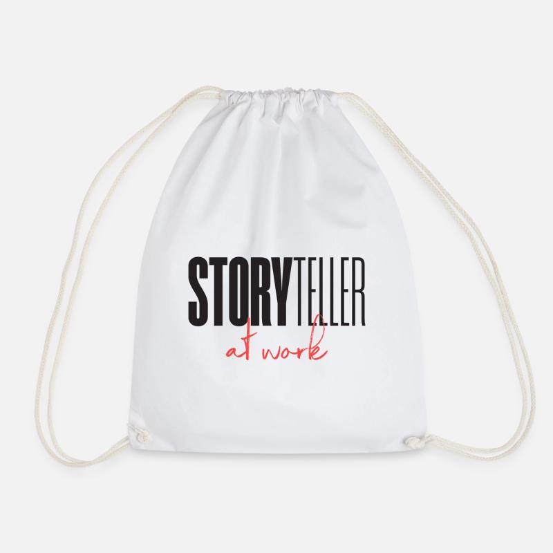 Storyteller at work - Turnbeutel - Weiß
