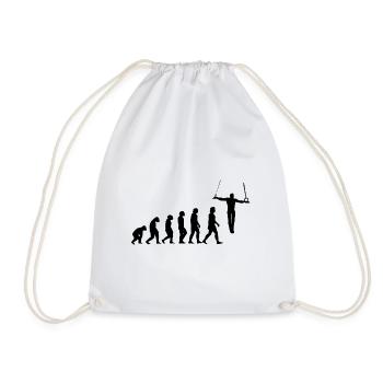 Evolution Turner Wrestling Cross Hang Iron Cross - Drawstring Bag - white - Front