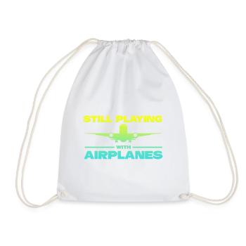 Still Playing with Airplanes Pilote Pilote Pilote - Sac de sport léger - blanc - Devant