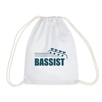 Bajista - Mochila saco - blanco - delante