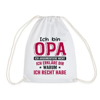 Opas Opa Opas Geschenk - Turnbeutel - Weiß - Vorne