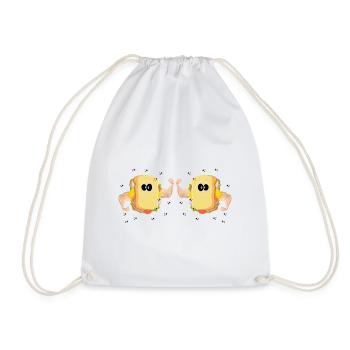 Musculation Sandwich Fitness Gym Food - Sac de sport léger - blanc - Devant