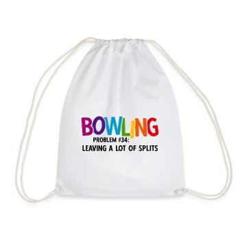 Bowling - Turnbeutel - Weiß - Vorne