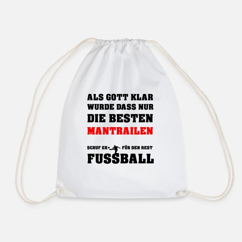 Als Gott klar wurde dass nur die Besten Mantrailen - Turnbeutel - Weiß
