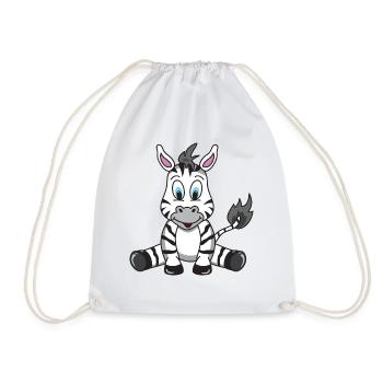 Baby Zebra - Turnbeutel - Weiß - Vorne