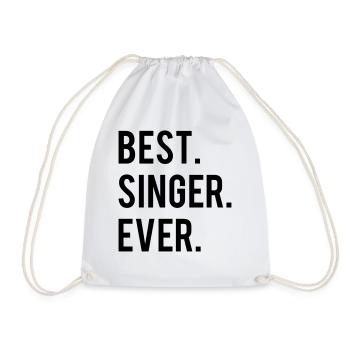 Best Singer Ever - Turnbeutel - Weiß - Vorne