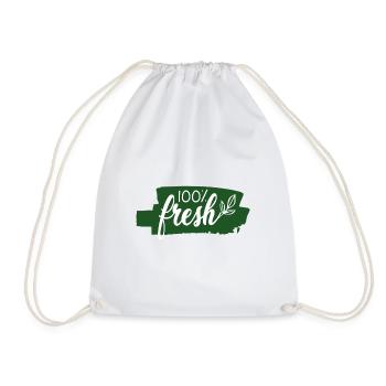 Idée de cadeau de végétarien végétarien - Sac de sport léger - blanc - Devant