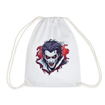 Vampir / Dracula / Blutsauger / Halloween / Mythos - Turnbeutel - Weiß - Vorne