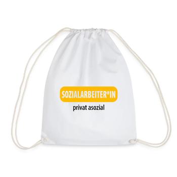 Soziale Arbeit - Turnbeutel - Weiß - Vorne