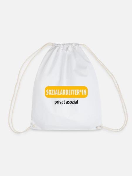 Soziale Arbeit - Turnbeutel - Weiß