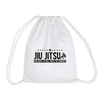BJJ Jiu Jitsu - Turnbeutel - Weiß - Vorne
