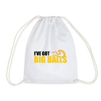 King python design for snake lovers - Drawstring Bag - white - Front
