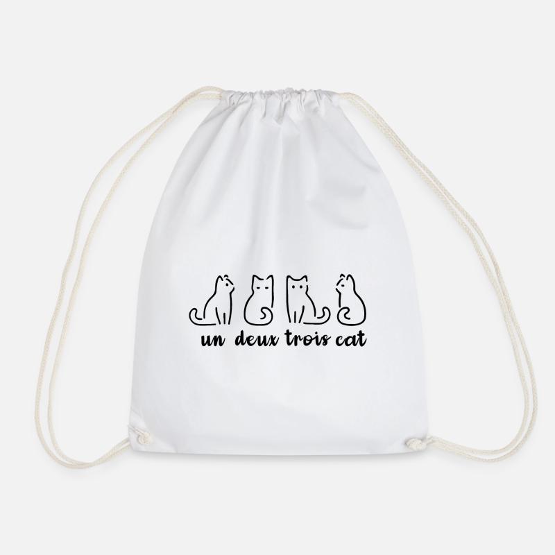 Un Deux Trois Cat - Turnbeutel - Weiß