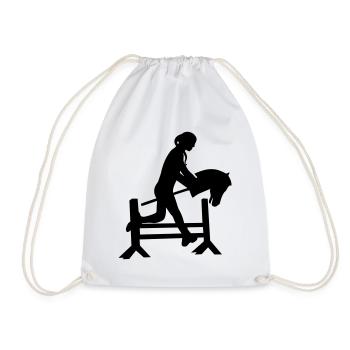 Hobby Horse Hobbyhorsing Rider - Sac de sport léger - blanc - Devant