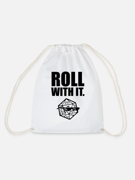 Pen and paper roll with it - Turnbeutel - Weiß