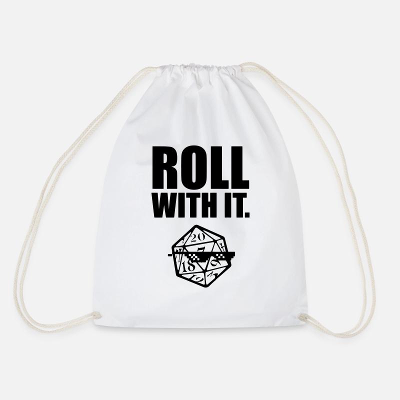 Pen and paper roll with it - Turnbeutel - Weiß