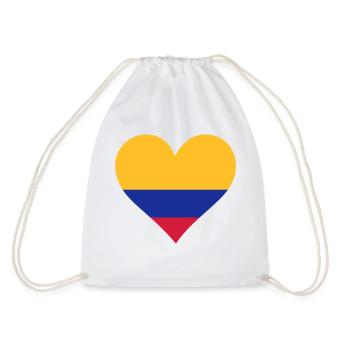 Un Cœur pour la Colombie - Sac de sport léger - blanc - Dos