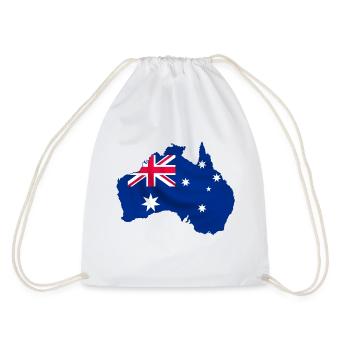 australia - Turnbeutel - Weiß - Hinten