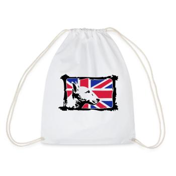 Bullterrier - Drawstring Bag - white - Back