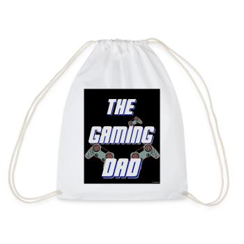 The Gaming Dad - Drawstring Bag - white - Back