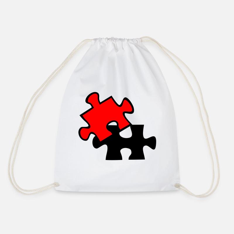 Wrong Part - Drawstring Bag - white