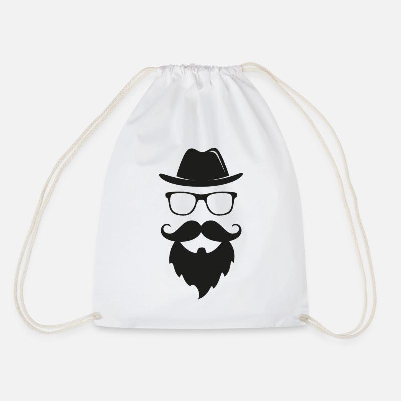 The Hipster - Turnbeutel - Weiß
