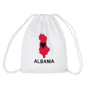 Albanien - Turnbeutel - Weiß - Hinten