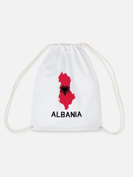 Albanien - Turnbeutel - Weiß