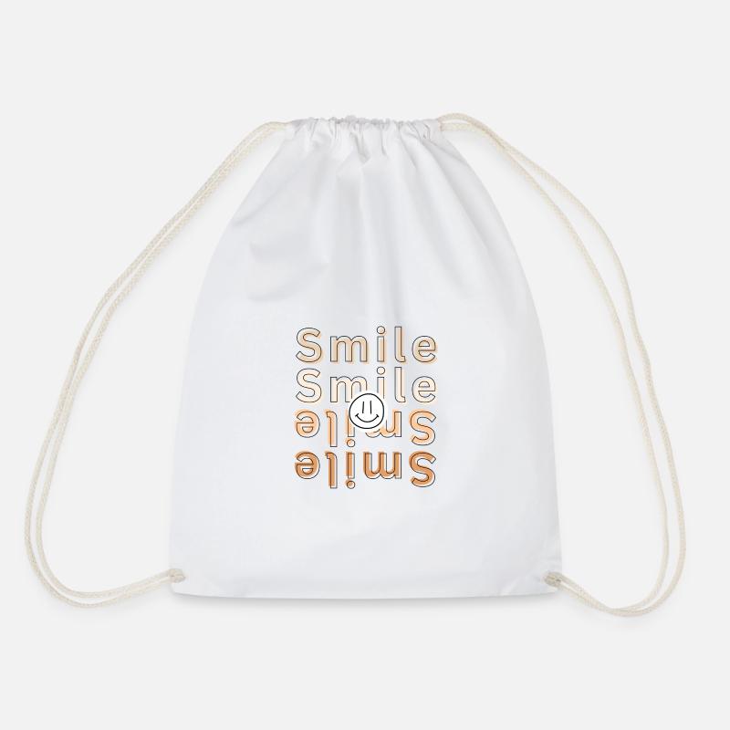 Smile - Turnbeutel - Weiß