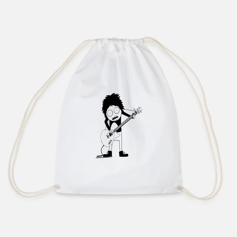 gitarre - Turnbeutel - Weiß