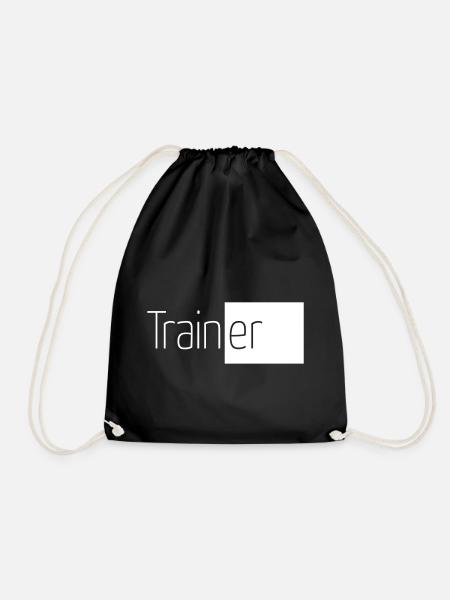 Trainer – Athlete Fitness - Drawstring Bag - black