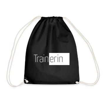 Trainerin – Sportlerin Fitness - Turnbeutel - Schwarz - Vorne